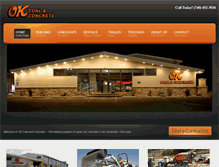 Tablet Screenshot of okcoalandconcrete.com